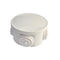 Тип белая пластиковая распределительная коробка на открытом воздухе круга круглый/круглая пластиковая электрическая коробка поставщик